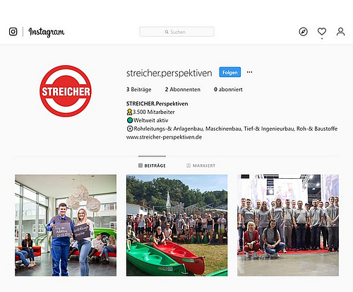 STREICHER Perspektiven auf Facebook/Instagram