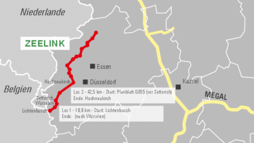 Territory of Zeelink pipeline