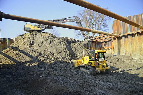 [Translate to Englisch:] Baustelle Neubau Schöpfwerk