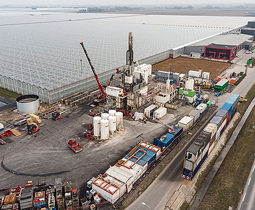 Geothermal drilling in Luttelgeest