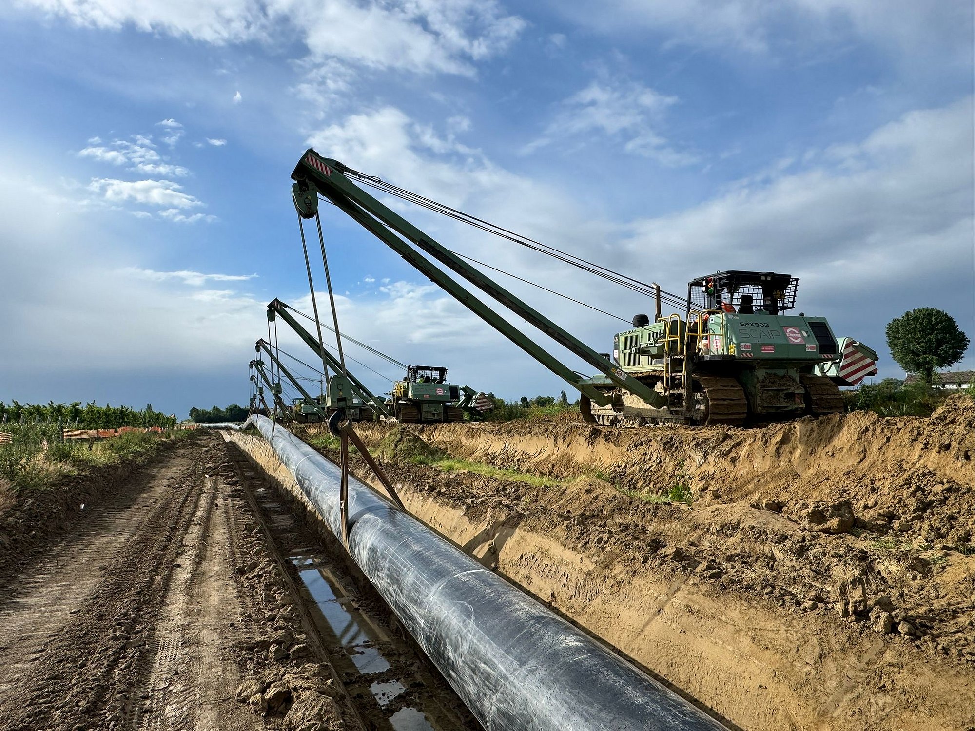 Errichtung Ferngasleitung Sestino – Minerbio Los 4, Italien 