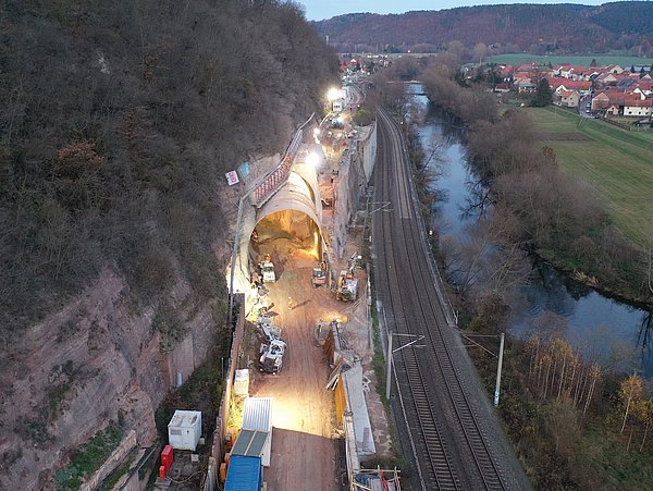 Road and bridge construction, civil and structural engineering services for Tunnel Rothenstein, Germany