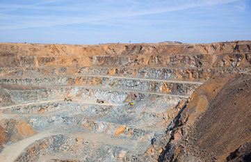 Quarries and gravel mills