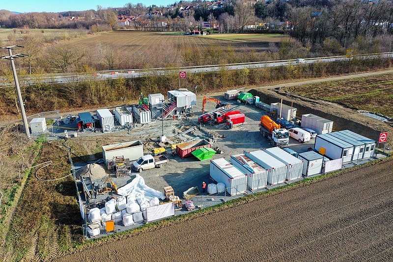 Flussquerung für Mittelspannungserdkabel