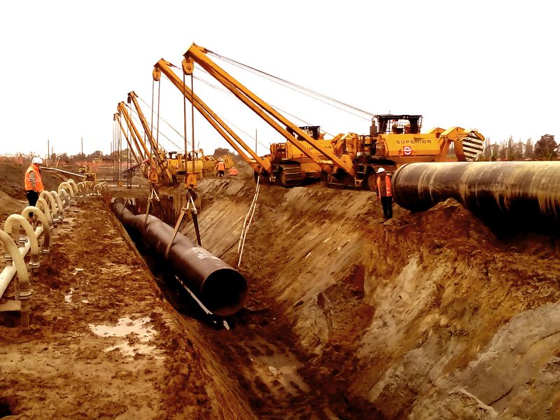Natural gas pipeline Cervignano - Mortara
