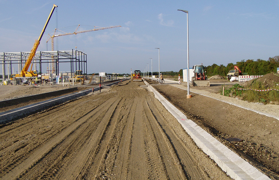Erschließung Gewerbegebiet Geiselbullach